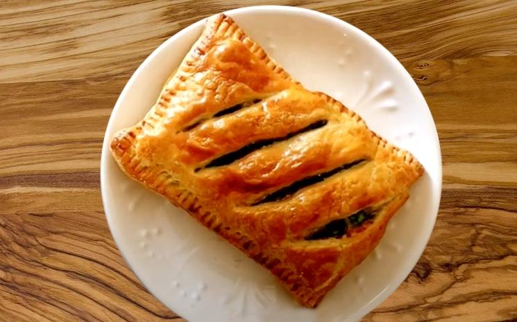 loup feuilleté aux épinards cuisine