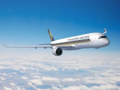 A350 de Singapore Airlines dans le ciel