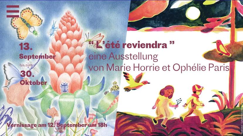 Affiche de présentation de l'éxposition "l'été reviendra"