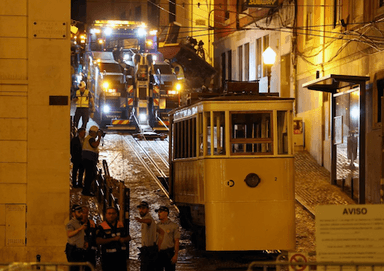 déraillement de funiculaire à Lisbonne