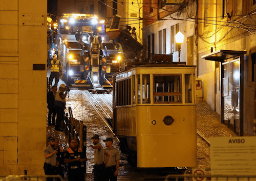 déraillement de funiculaire à Lisbonne