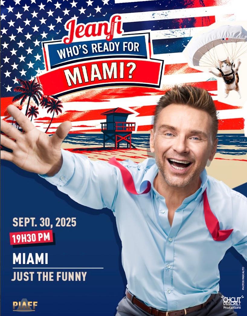 Tournée de Jeanfi Janssens à Miami