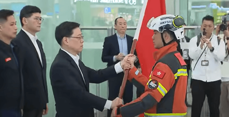 Une équipe d'aide est déployée depuis Hong Kong vers le Myanmar, mars 2025