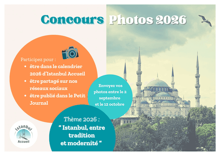 Affiche officielle du concours photo 2026 d’Istanbul Accueil.