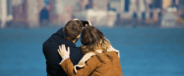 photo d'un couple à new york