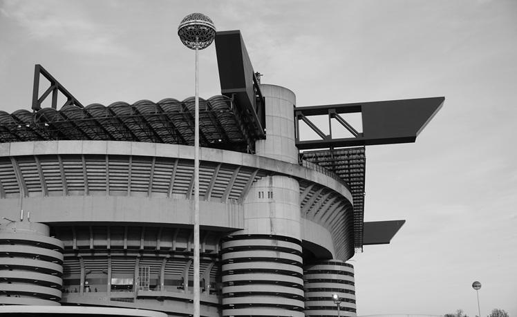 structure en ciment stade san siro