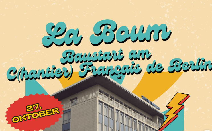 Affiche de la boum du centre français de Berlin