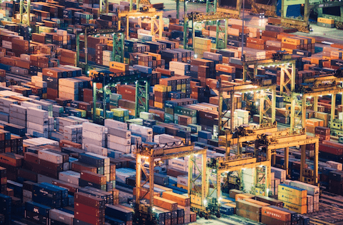 les conteneurs à Singapour