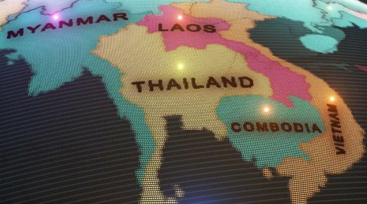 Carte Birmanie Thaïlande Cambodge