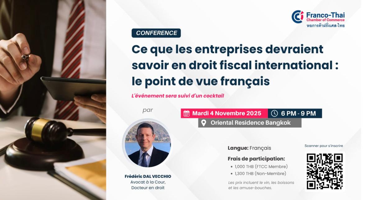 Invitation conférence droit international Bangkok