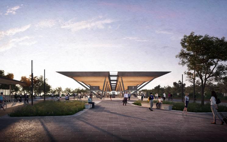 MetroLink Swords Central Station Plaza