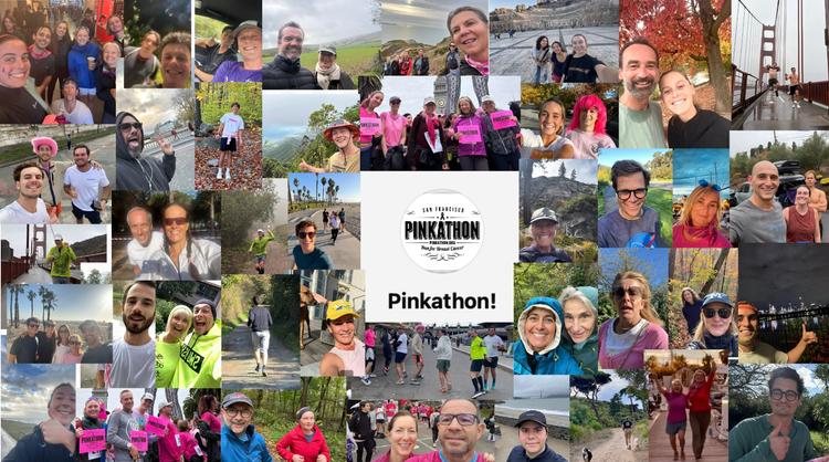 Des coureurs pour Octobre Rose dans le monde