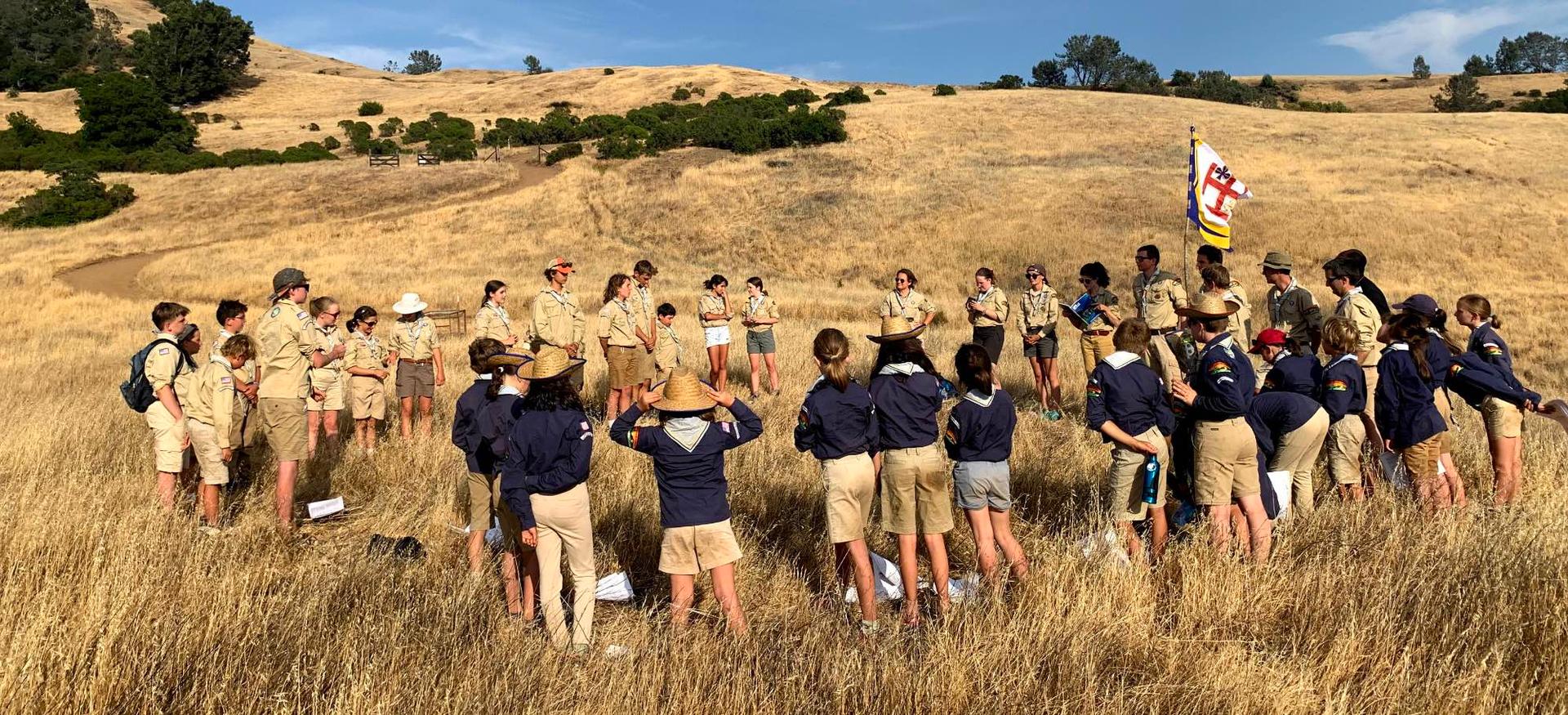 Un groupe de scout dans la Bay Area