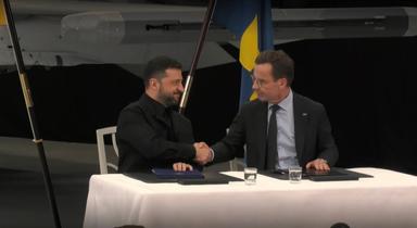 Zelensky et Ulf Kristersson en Suède