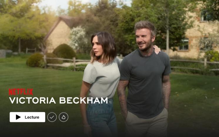Capture d'écran de Victoria Beckham sur Netflix