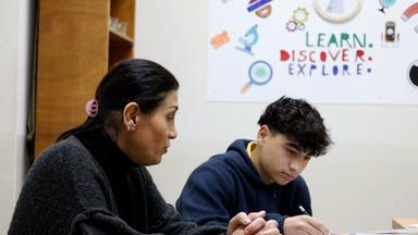 Élève du collège des Soeurs Antonines de Beyrouth au Liban