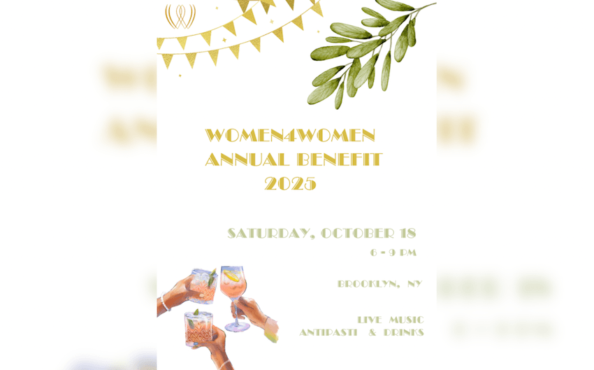 carton d'invitation à la soirée annuel de bienfaisance de Women4Women