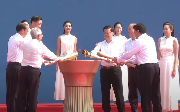 flamme jeux nationaux chine