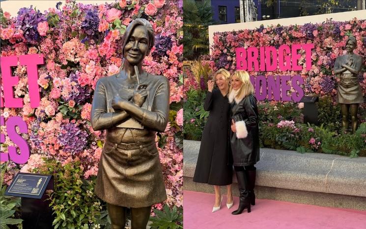Statue de bronze de Bridget Jones au Leicester Square à Londres