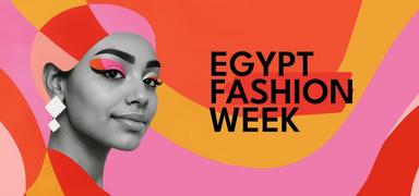 Affiche de l’Egypt Fashion Week 2025 au Caire : édition Évolution, présentée au Coterie Building et à Consoleya, mettant en avant mode durable, créateurs égyptiens, étudiants de la New Giza University et expositions inspirées du patrimoine.