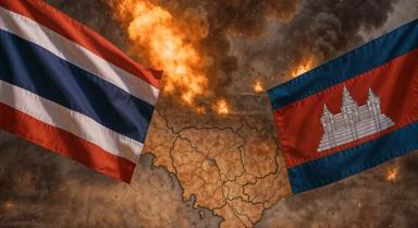 Drapeaux thaï et cambodgiens : ça flambe