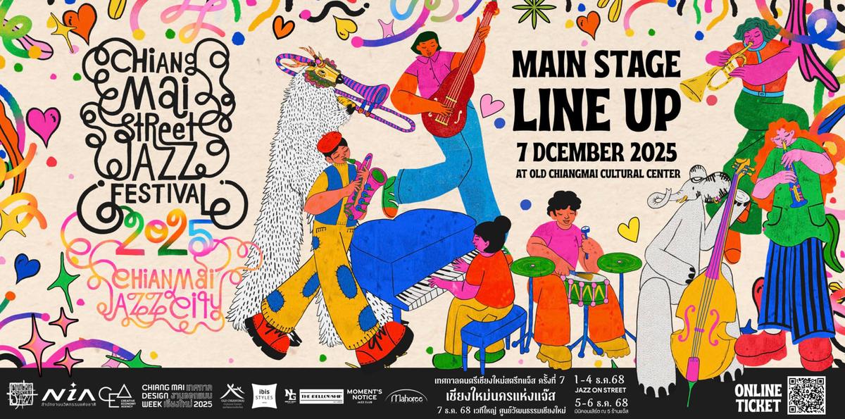 Affiche 7e festival jazz de rue Chiang Mai