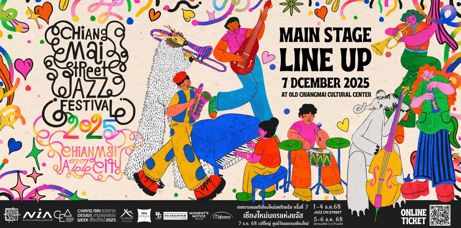 Affiche 7e festival jazz de rue Chiang Mai