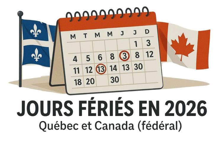 Jours feries 2026 - calendier