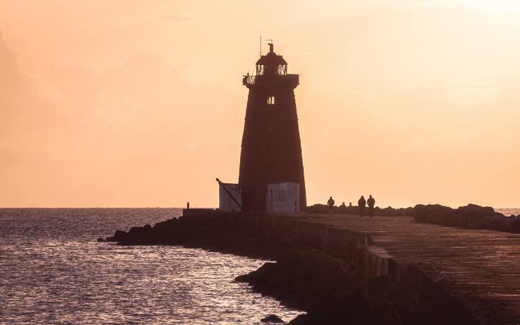 Poolbeg Lighthouse at Night, Co Dublin