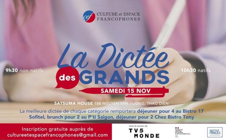 Les francophones du Vietnam se défient à la troisième édition de la Dictée des Grands