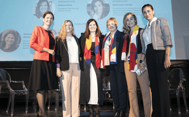 intervenantes à la conférence de mujeres avenir sur les violences sexuelles