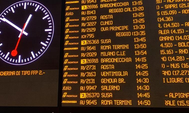 tableaux d'affiche d'horaires de train