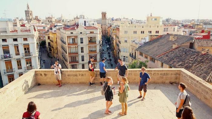 Vue d'un belvédère à valencia