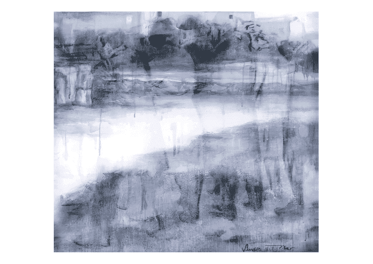 Œuvre de l’exposition “Gaps & Ghosts” de Sandra del Pilar à la Galerie Zilberman