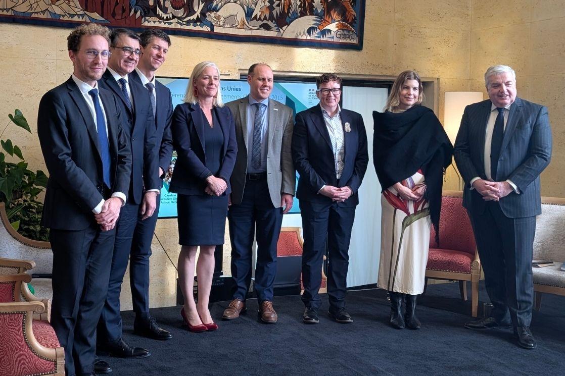 Paul-Emile Delcourt, Quentin Gautier, S.E. Michel Miraillet,Caroline Brouillette, Jackie Dawson, Dale Beugin, Hon. Catherine McKenna, S.E. Carlos Alberto Franco França,