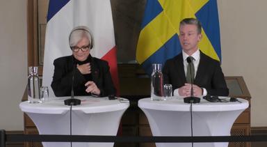 Catherine Vautrin et Pål Jonson à Stockholm