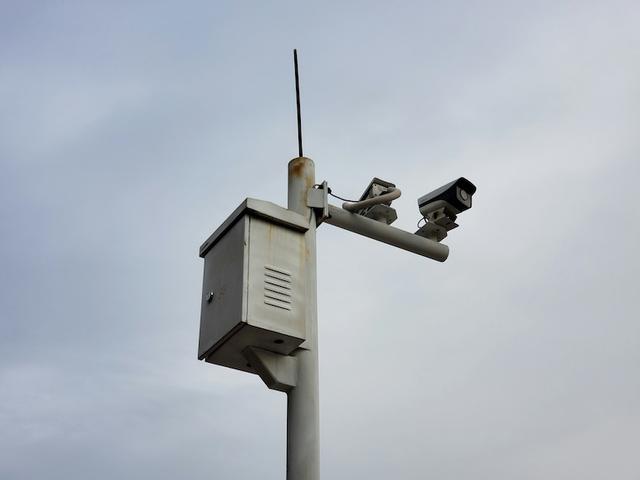 Des caméras de surveillance en hauteur