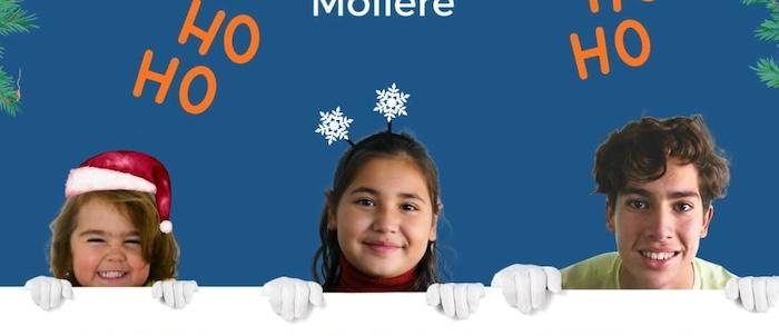 affiche du marché solidaire de noel du Lycée Molière à Madrid