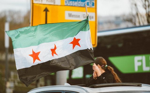 drapeau syrie À Berlin