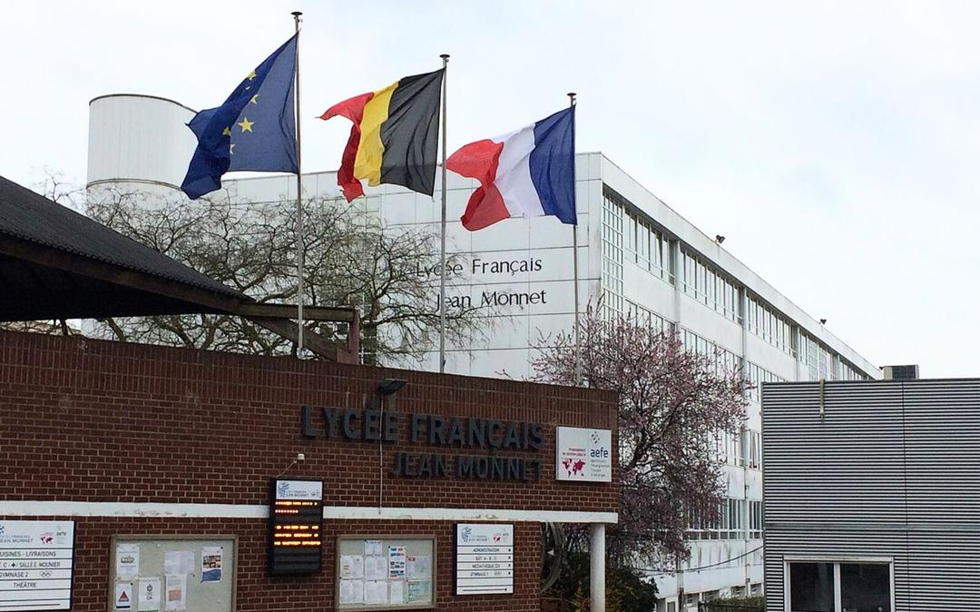 Le lycée français Jean Monnet à Bruxelles en Belgique.