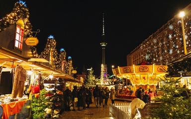 marché de noël à Alexanderplatz