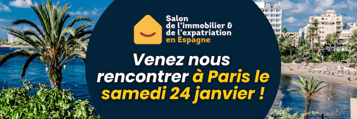 affiche du salon de l'expatriation et immobilier en espagne