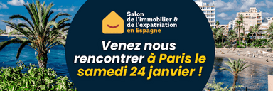 affiche du salon de l'expatriation et immobilier en espagne