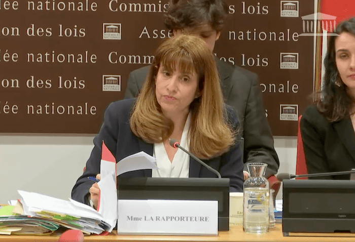 Caroline Yadan en commission des lois le 20 janvier 2026