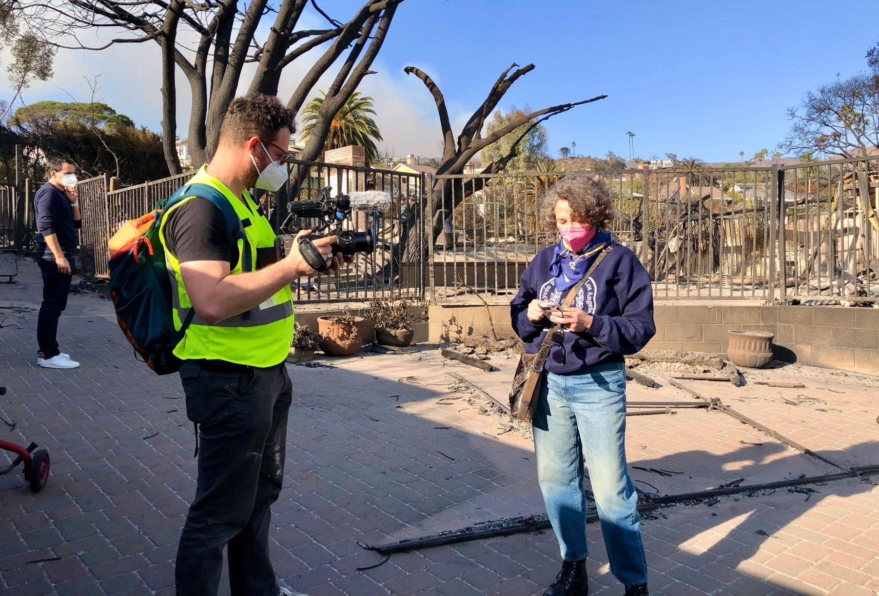 Clara Lisa Kabbaz sur le campus de Palisades