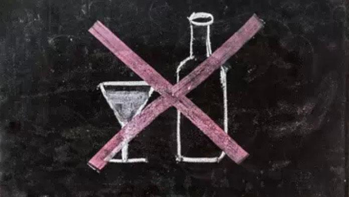 Illustration pas d’alcool