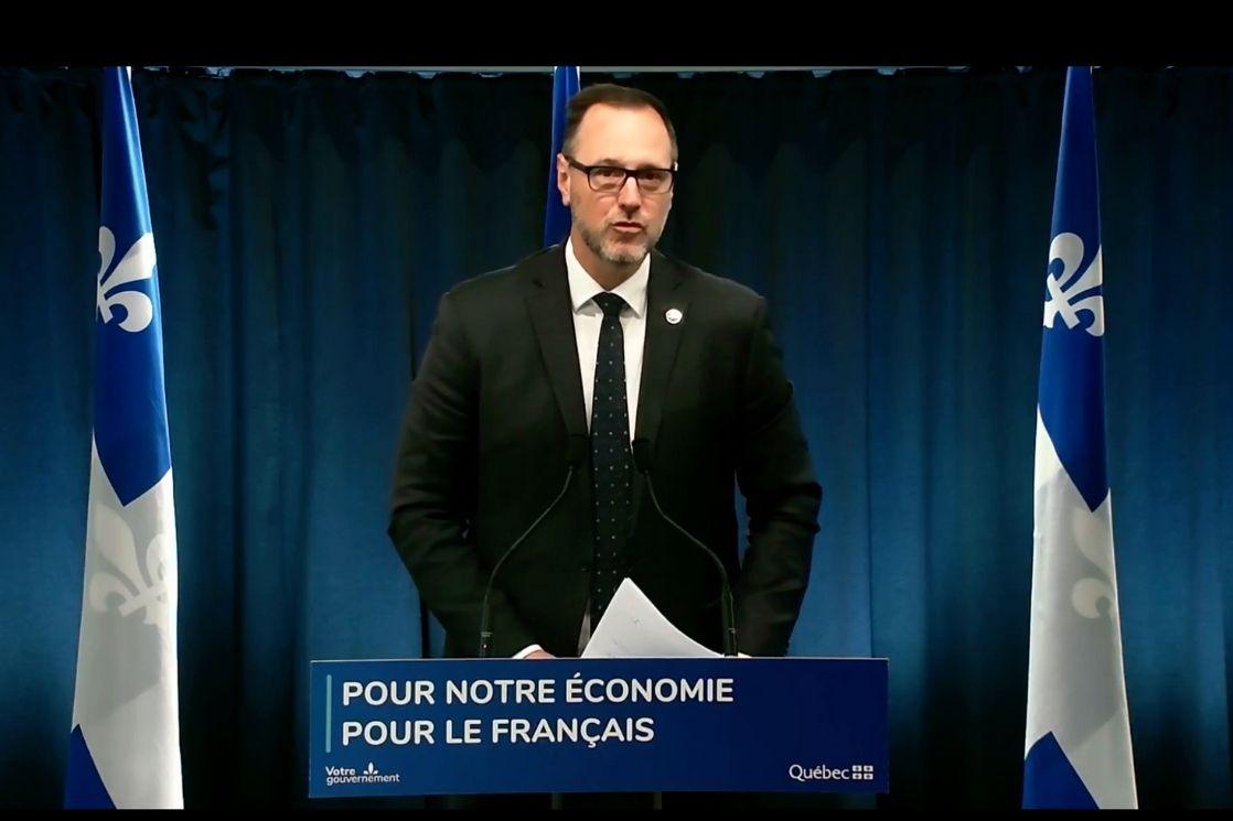 Jean-François Roberge, ministre de l'Immigration, de la Francisation et de l'Intégration,