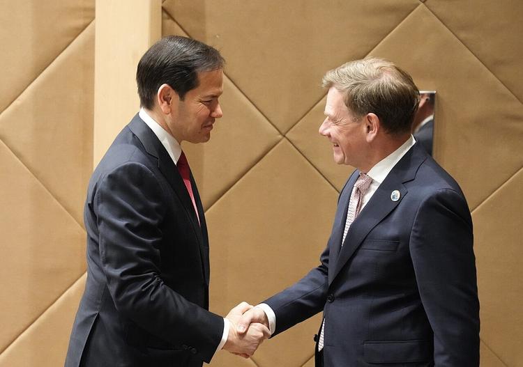 Le ministre allemand des Affaires étrangères Johann Wadephul et Marco Rubio