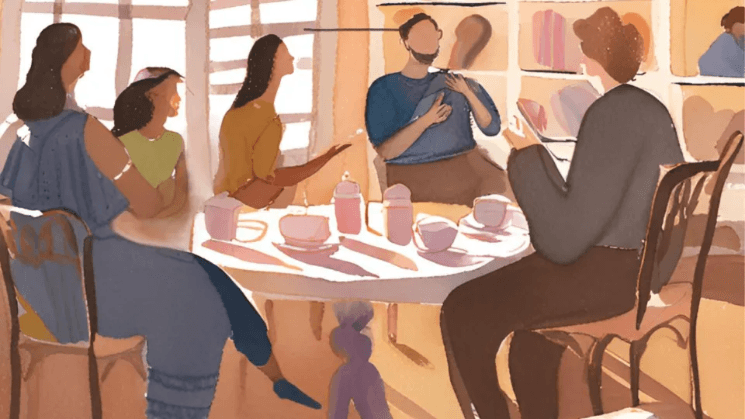 Discution autour d'une table