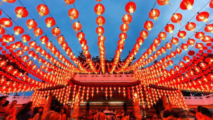 Lanternes du nouvel an chinois
